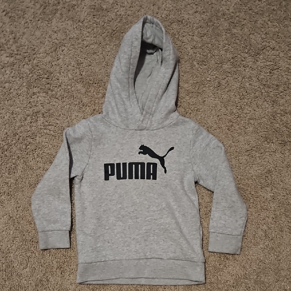 PUMA Kids Light Gray Hoodie